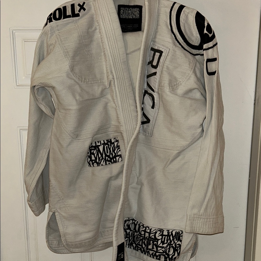 RVCA White Martial Arts Gi with Black Accents